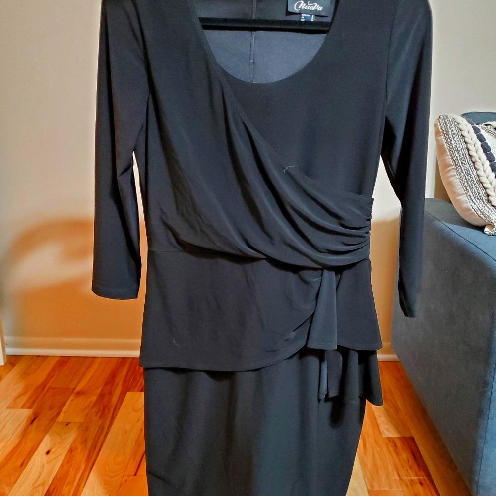 Stretchy Elegant Black Dress